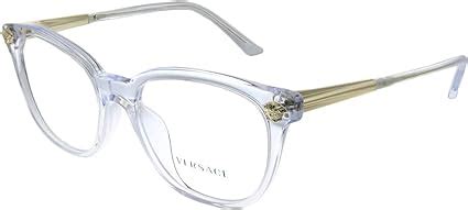 Versace VE 3242A 148 Transparent Plastic Round Eyeglasses 